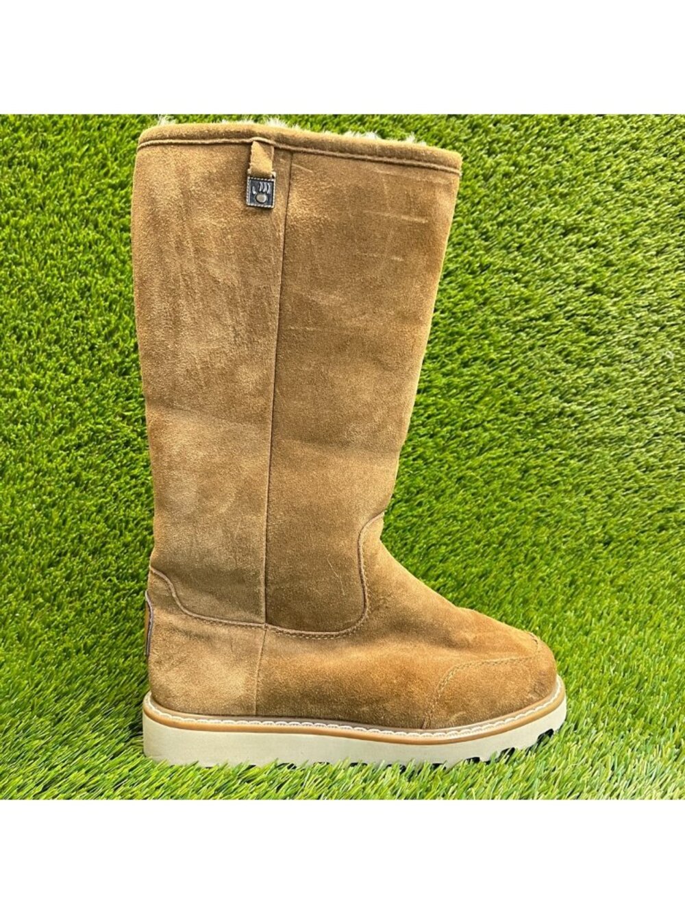 Bearpaw Kimella Womens Size 6 Brown Classic Outdoor Suede Mid Calf Pull On Boots